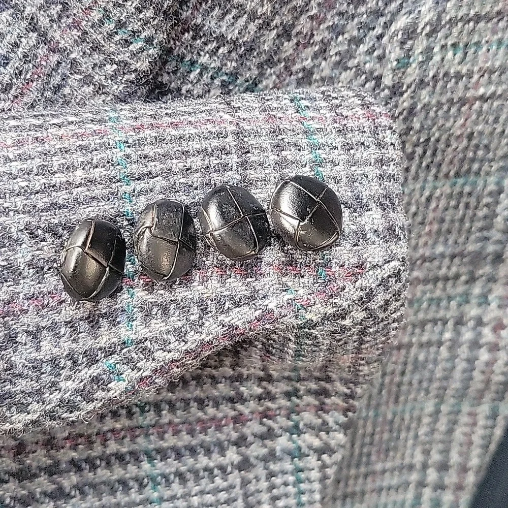 Vintage Woolrich Blazer Plaid Wool Blue Multicolor Excellent Condition